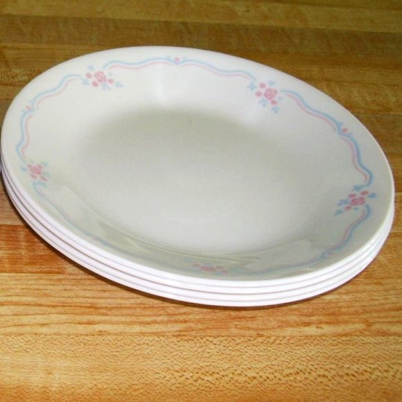 4  Corelle English Breakfast Bread and Butter Plates - Picture 2 of 3